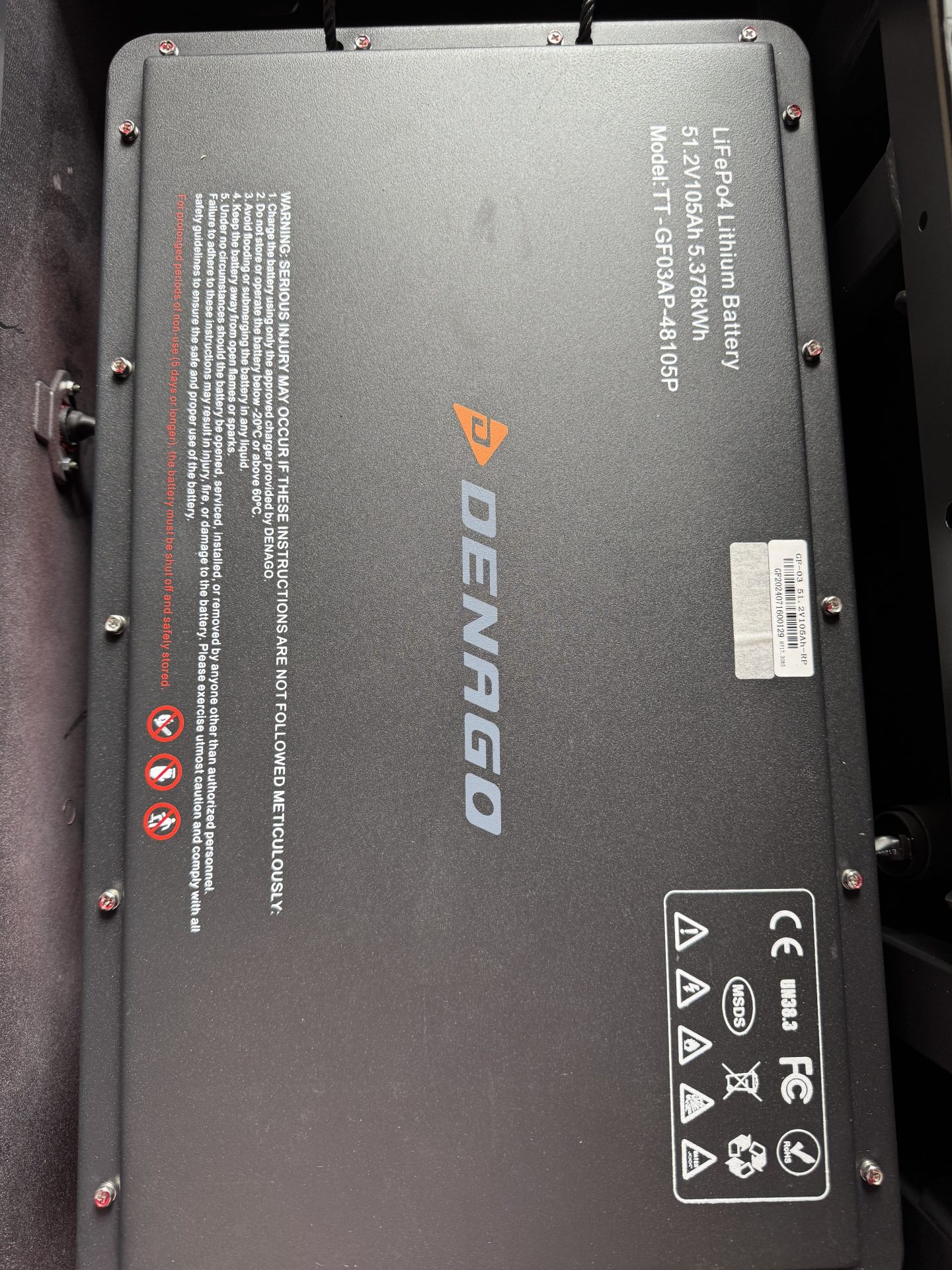 DENAGO Rover XL 6 batterie lithium